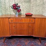 Mid century retro vintage teak small sideboard by William Lawrence 1960