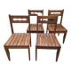Chaises vintage en bois des années 60