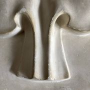 Plâtre mural Trèfle gothique haut relief épreuve de travail 1980