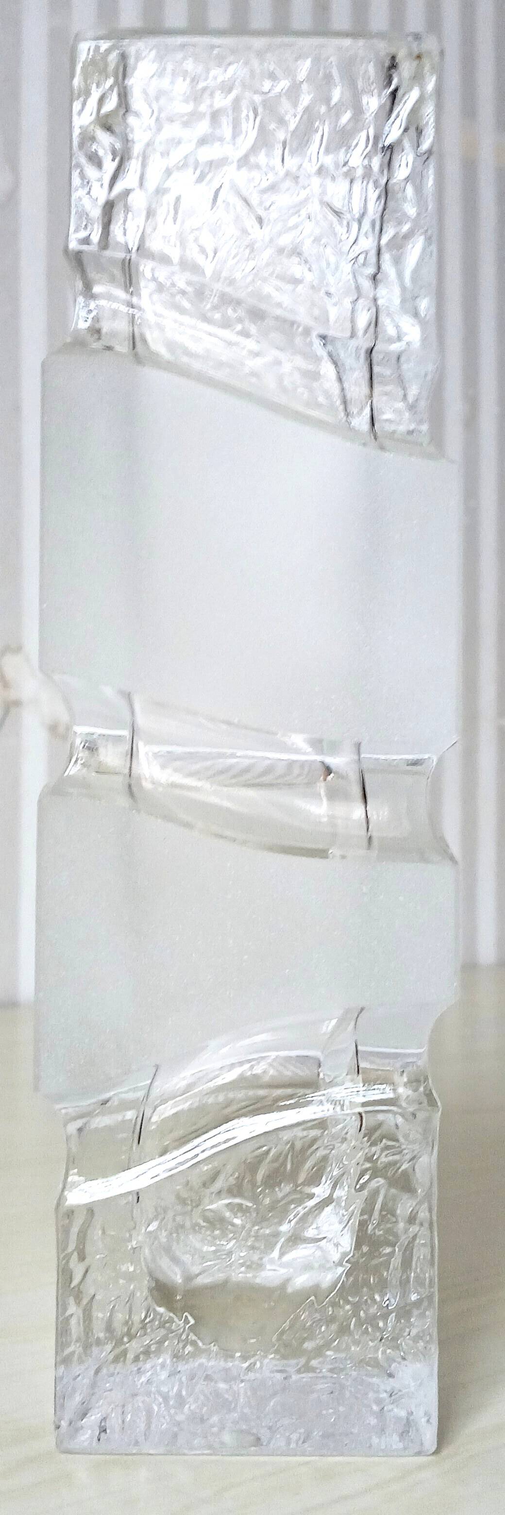 Peill & Putzler, Cubist crystal vase, Germany 1971