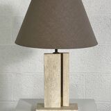 vintage marble and brass lamp