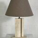 vintage marble and brass lamp