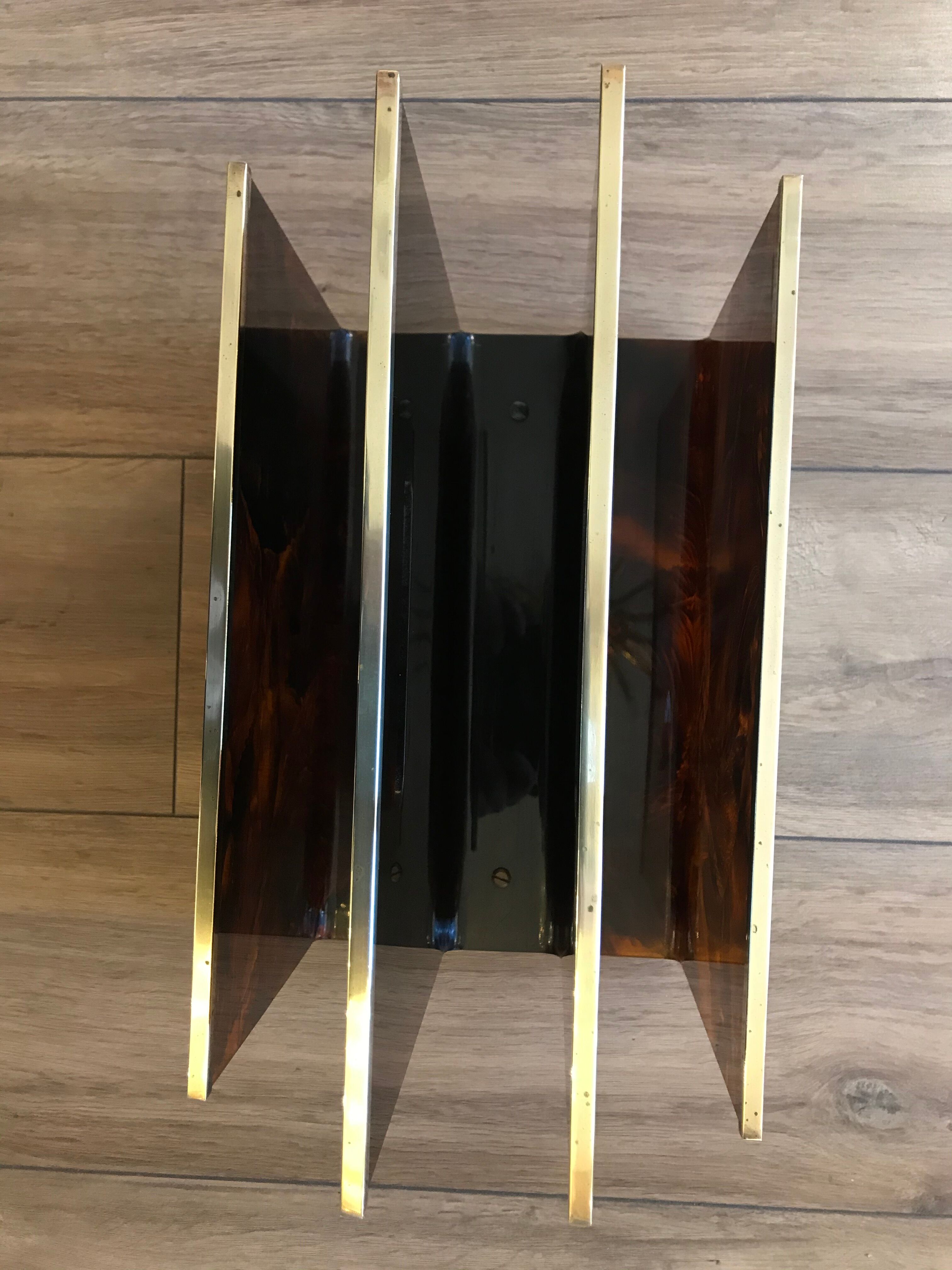 Door reviews brass and fake tortoiseshells Maison Mercier 1970