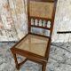 Chaise ancienne neo renaissance chêne + assise + dossier cannées vintage