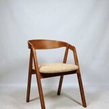 Oak wood Dining Chairs Yellow Vintage Upholstery, personalize option, HoReCa spaces