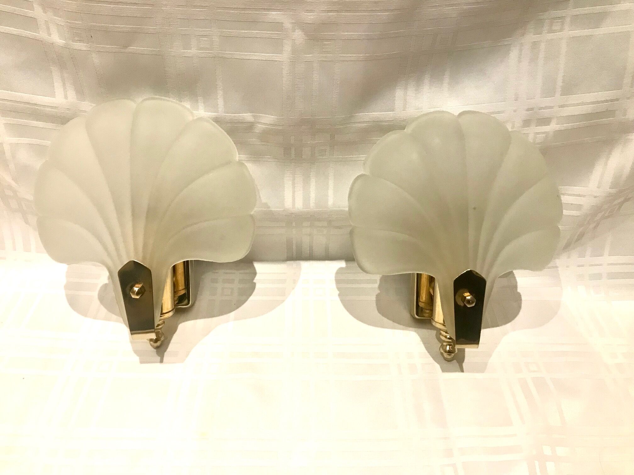Pair of shell sconces