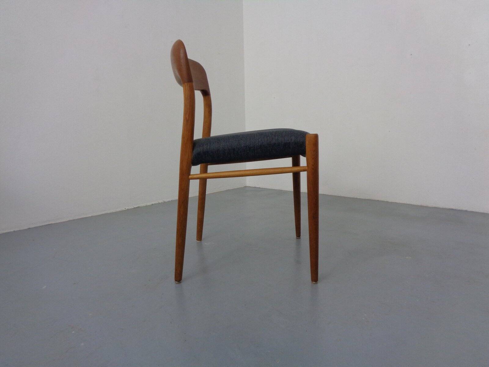 Model 75 Chair in Oak by Niels Otto Møller for J.L. Møllers, 1960s