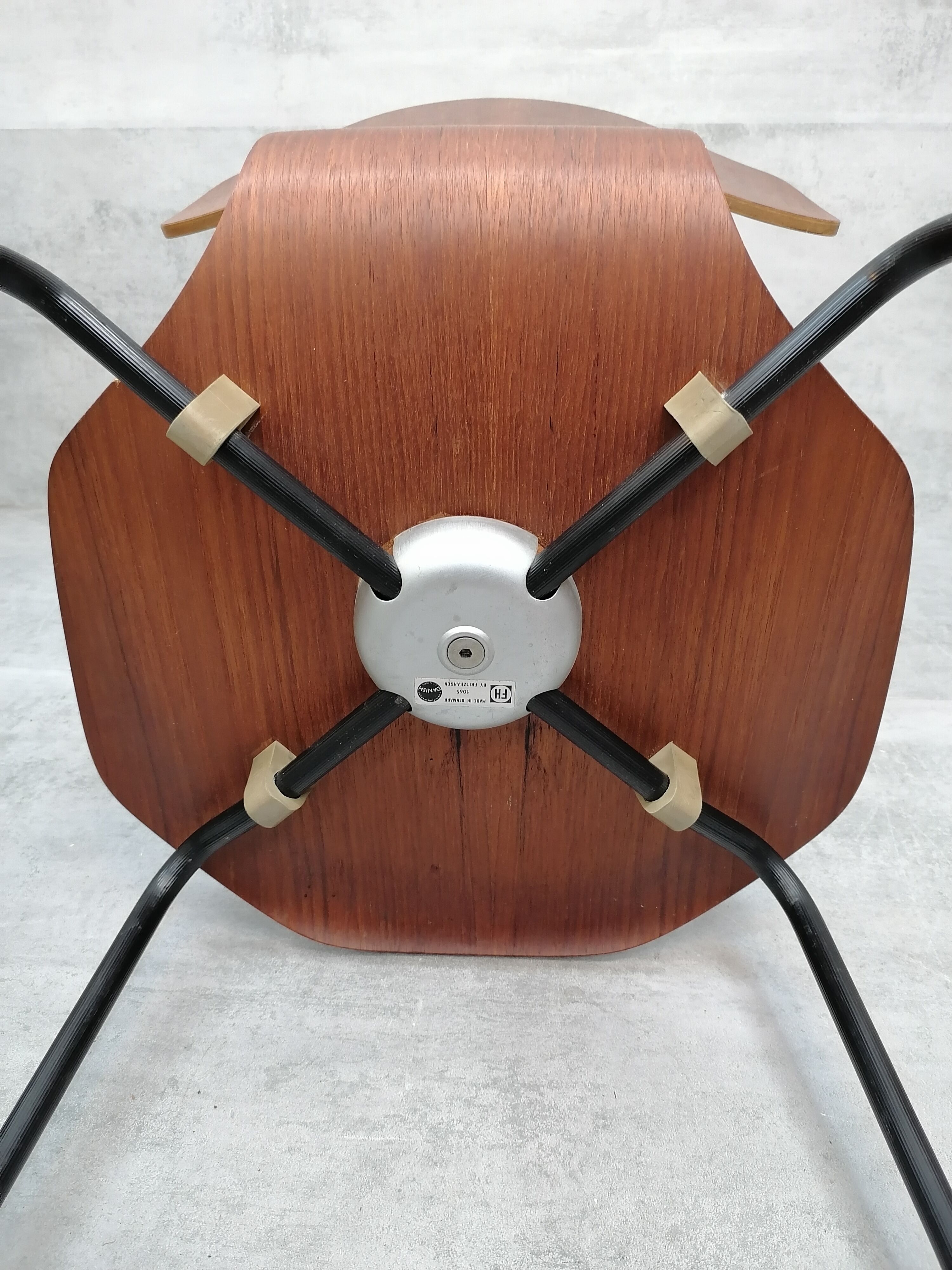 Set of 2 model 3103 Hammer chairs by Arne Jacobsen for Fritz Hansen, Denmark , 1969