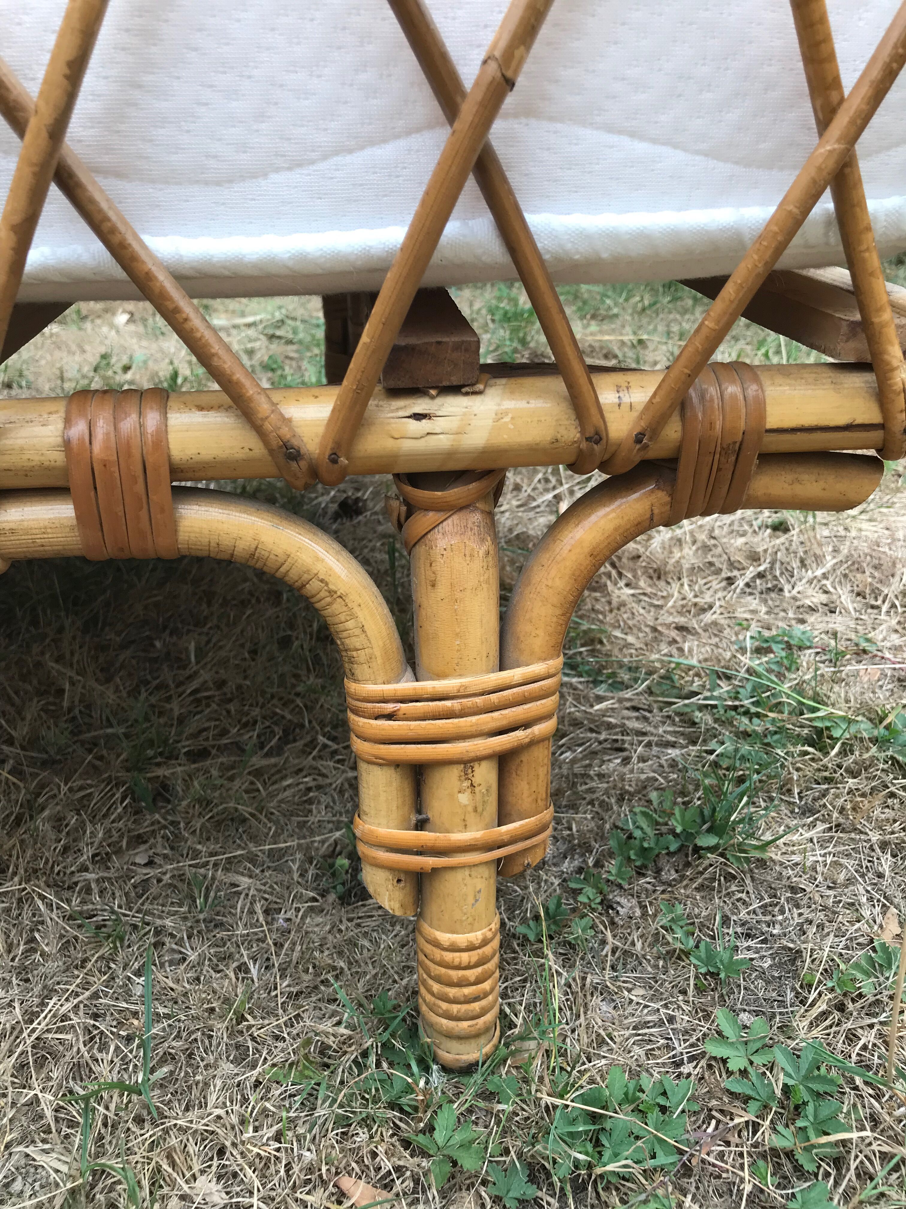 Children's rattan bed, 1960
