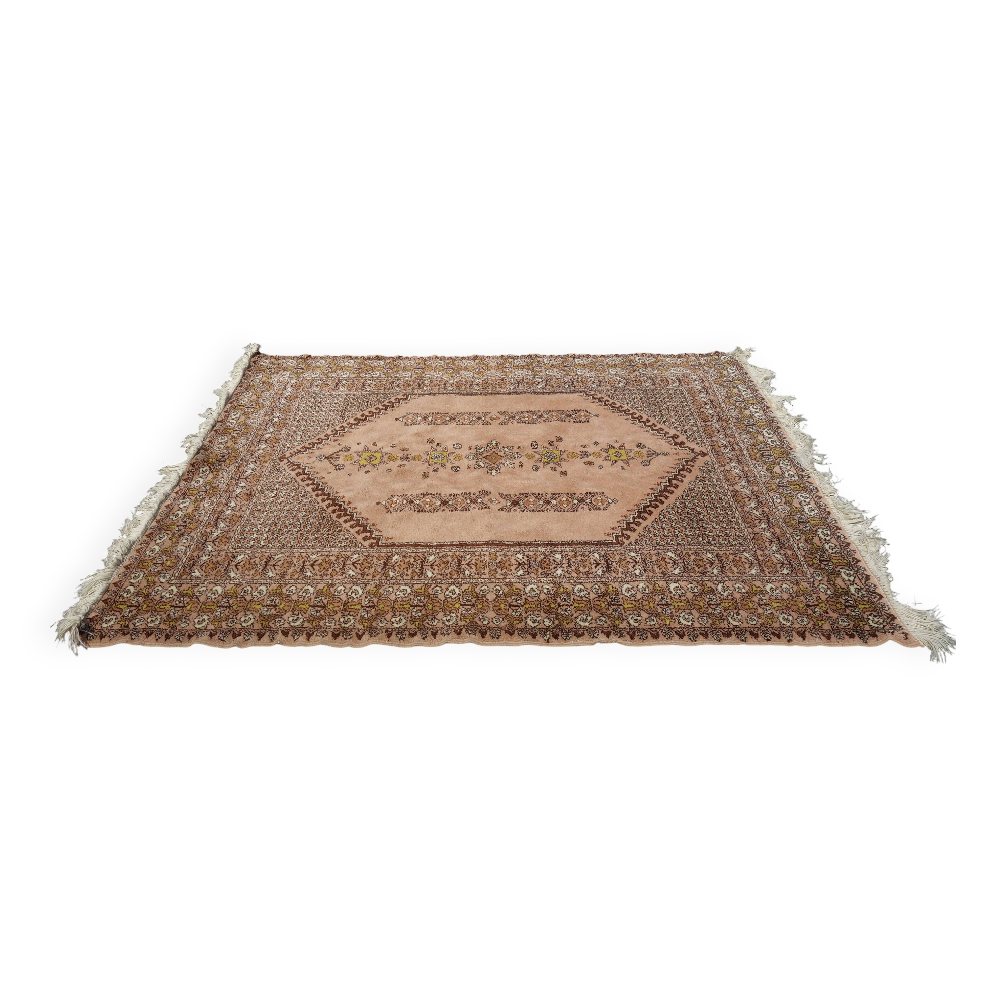 Old carpet from Fez Morocco - very tight wool 2m by 1m52 Very good condition