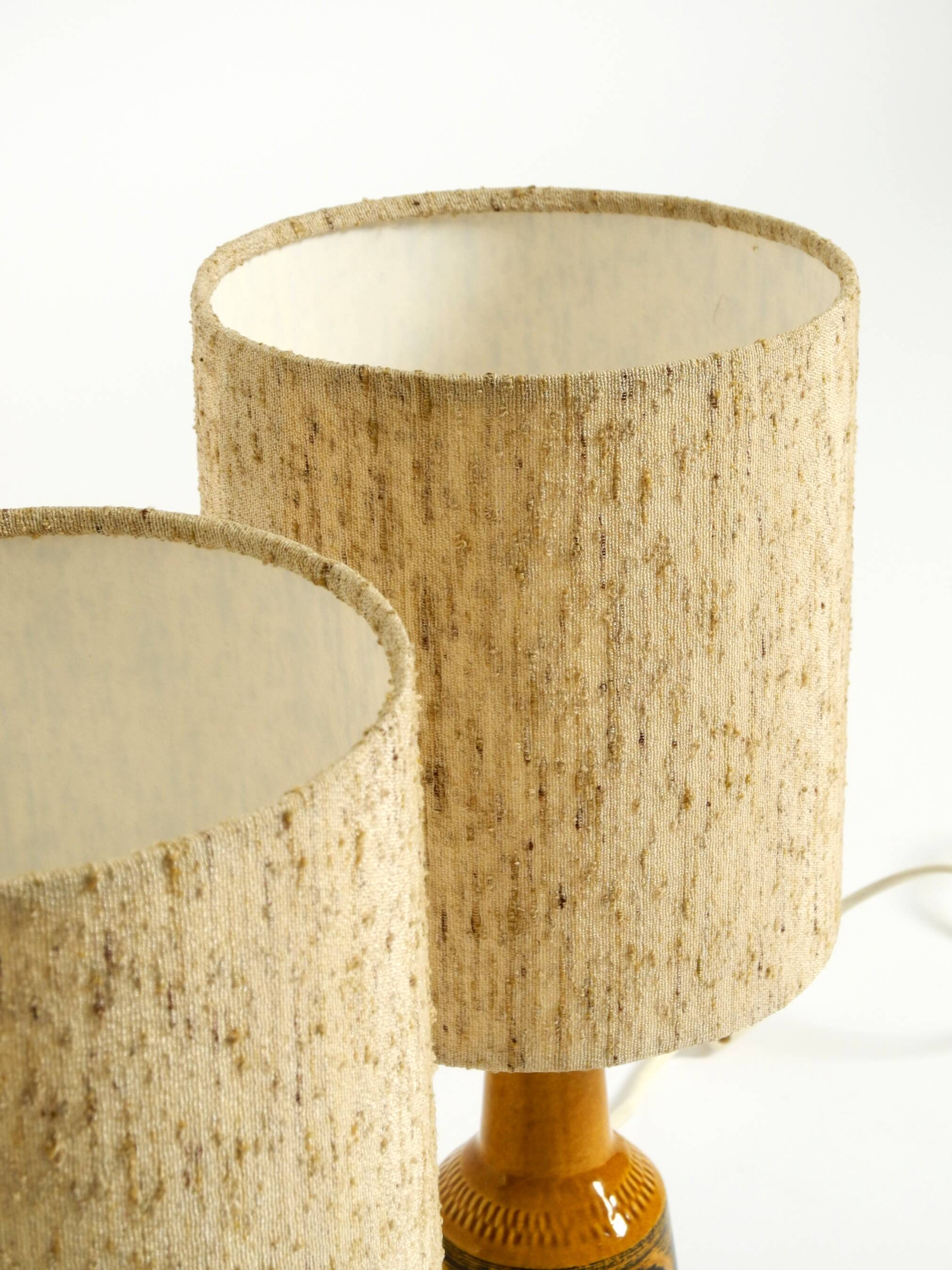 A pair of beautiful small ceramic table lamps by Cloos & Co., 1960s