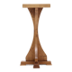 Sculptural Oak Pedestal Side Table 1950s