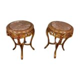 2 Gilded Louis XV Style Tables