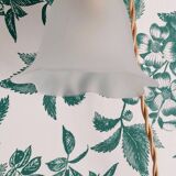 Suspension, glass lamp forming a tulip