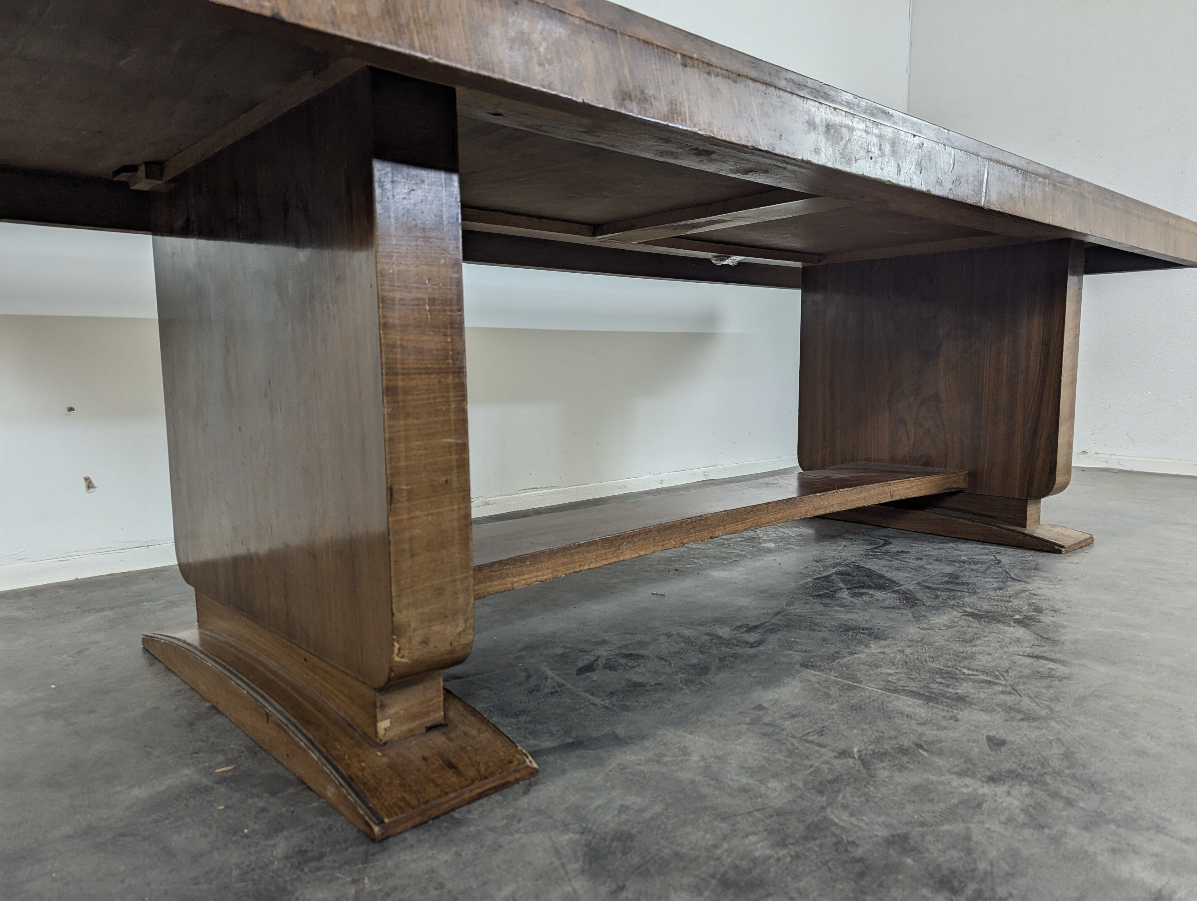 Art Deco desk table in rosewood