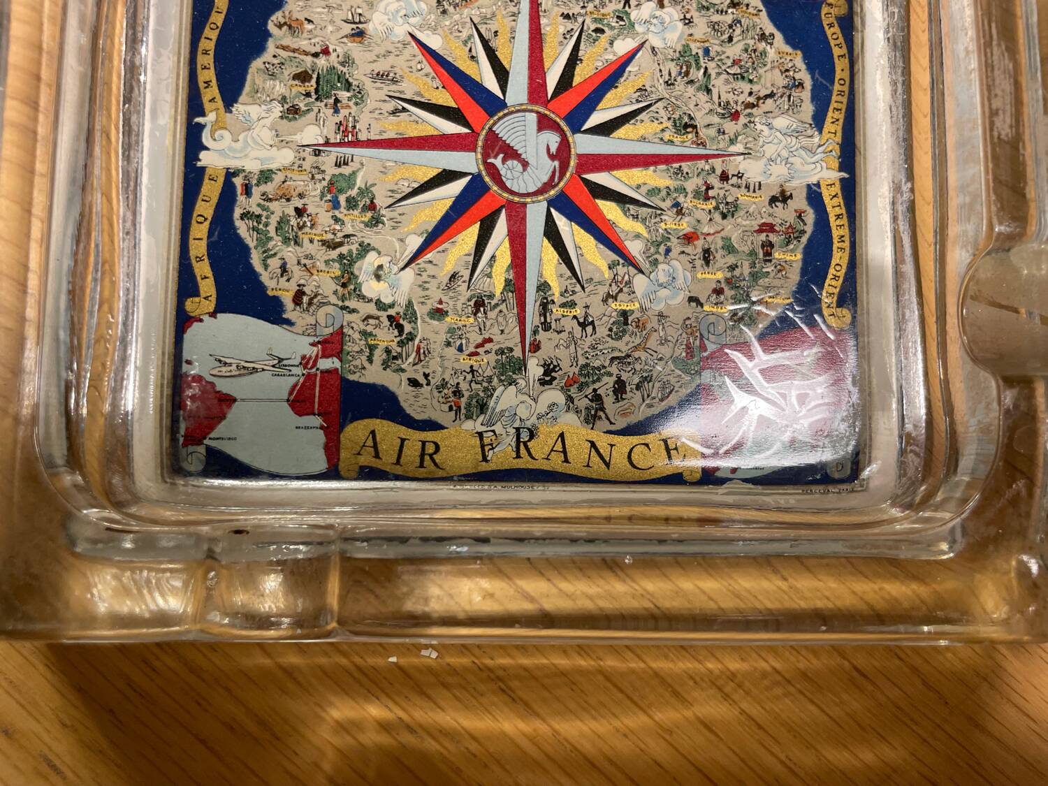 Ashtray or large vintage Air France pocket