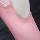 Vintage ewer vase opaline glass pink / blue and gold