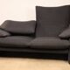 “Maralunga” sofa by Vico Magistretti for Cassina in tweed