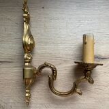 brass wall light