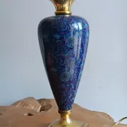 LE DAUPHIN lamp in vintage ceramic and brass