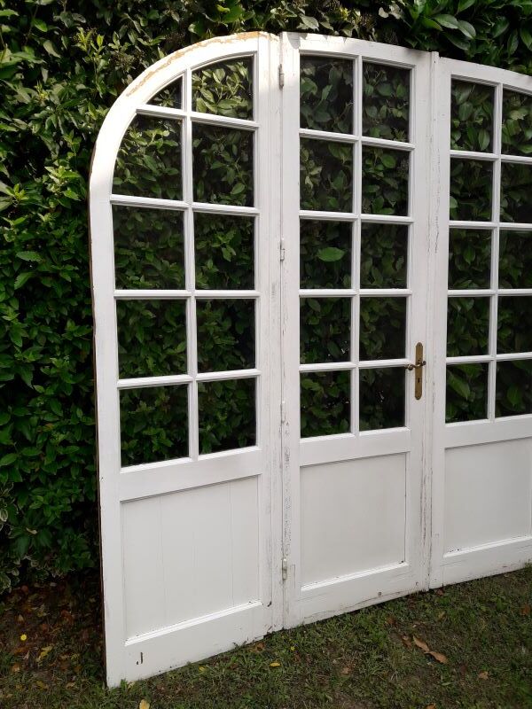 Oak arched bay window door H219xW267,5 small tiles