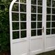 Oak arched bay window door H219xW267,5 small tiles