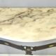 Vintage Bronze Console Table with a Portuguese Pink Marble Top