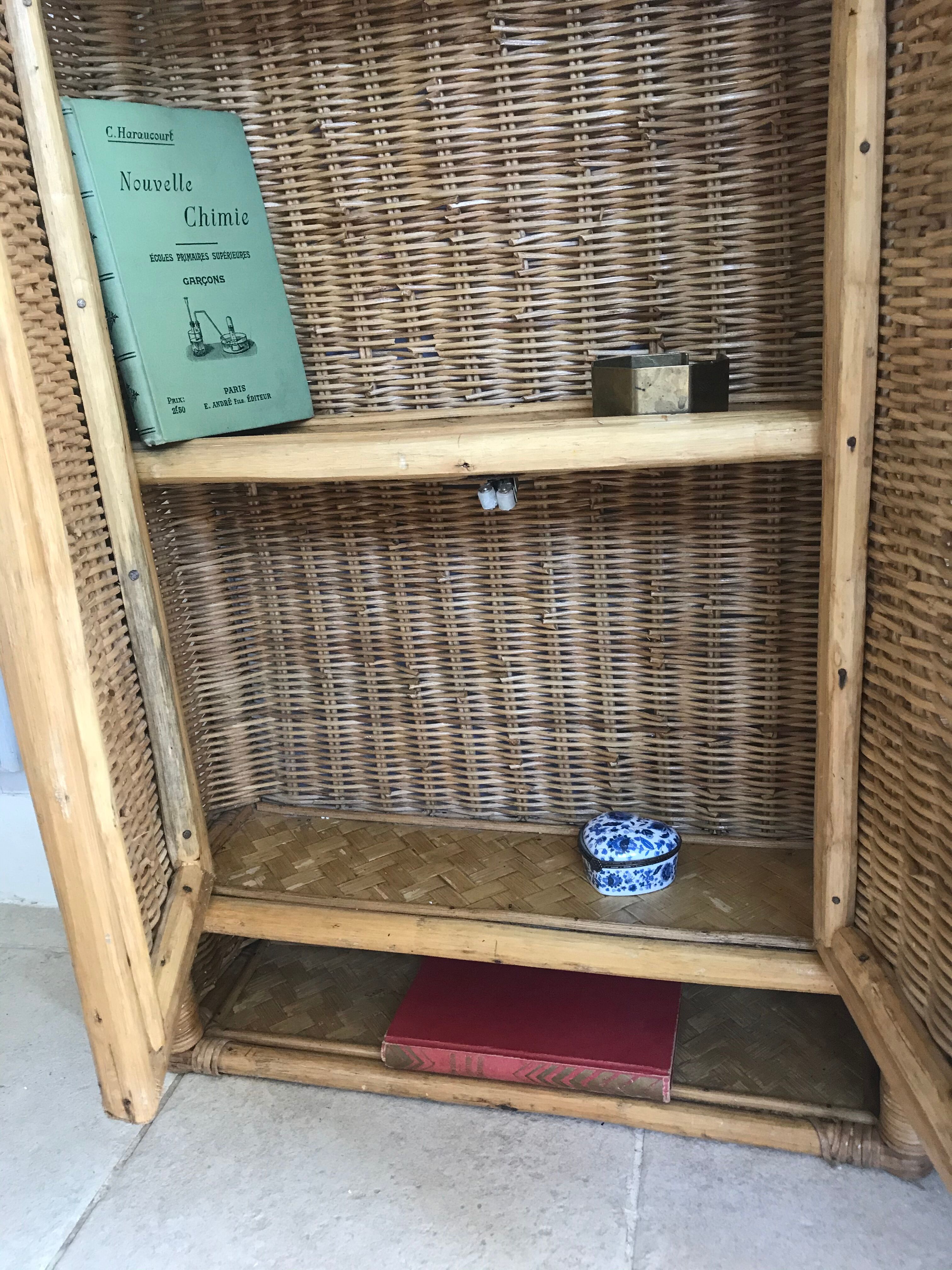 Rattan wall cabinet 82X48