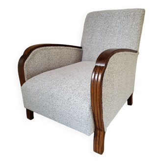 Restored 1930 art deco armchair