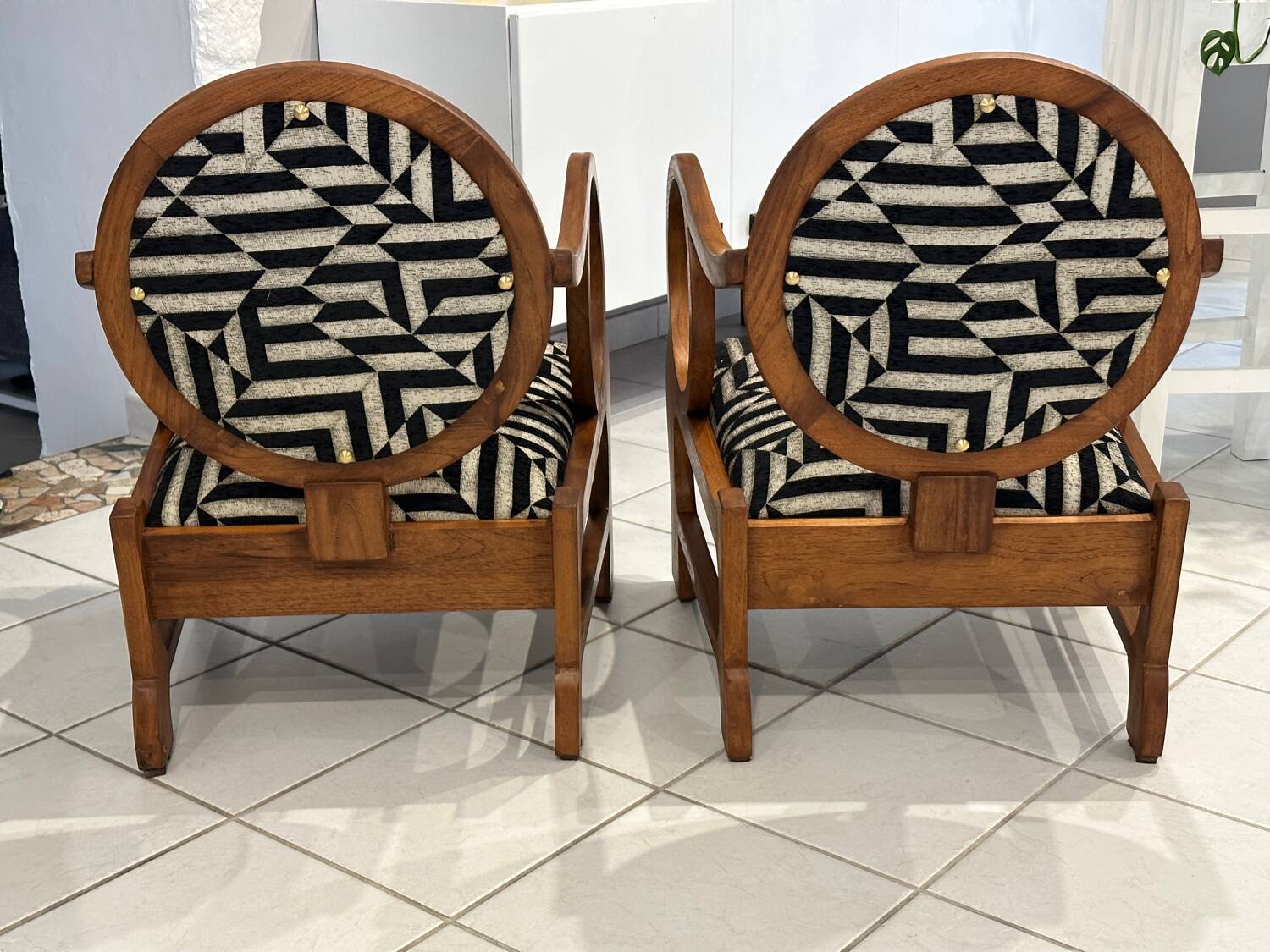 Pair of Art Deco armchairs by Hungarian designer Lajos Kosma, 1930s