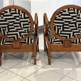 Pair of Art Deco Armchairs by Hungarian Designer Lajos Kosma 1930