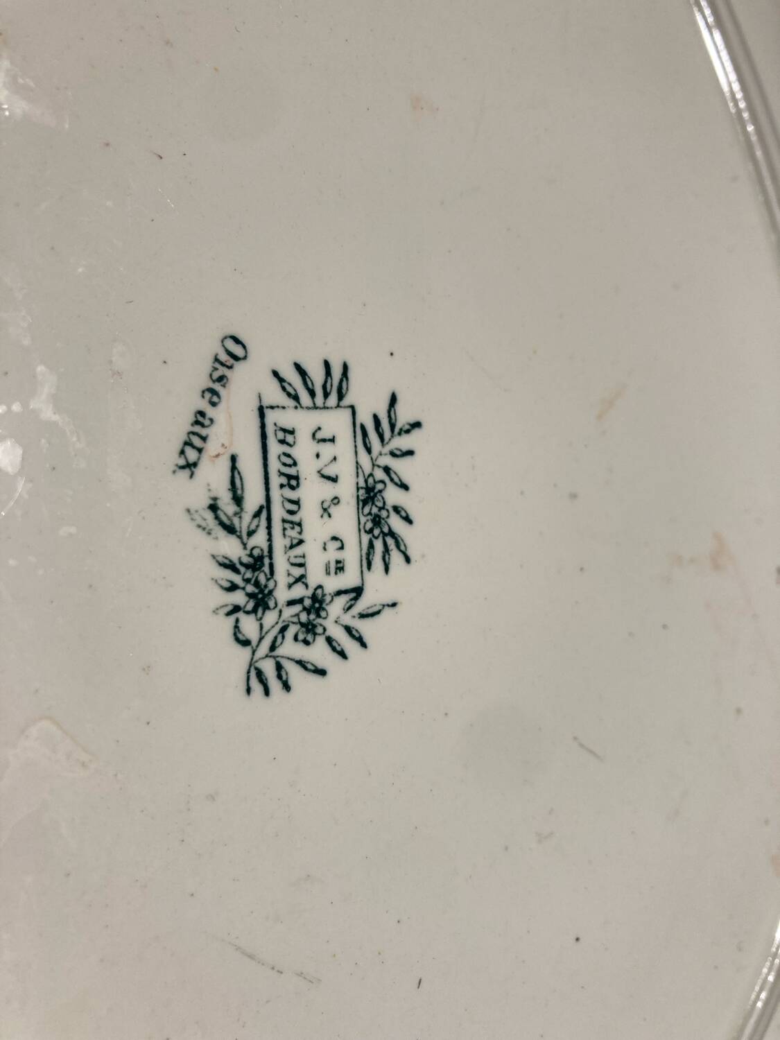 Jules Vieillard Bordeaux large ironstone dish