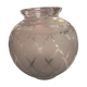 Purple ball-shaped vase