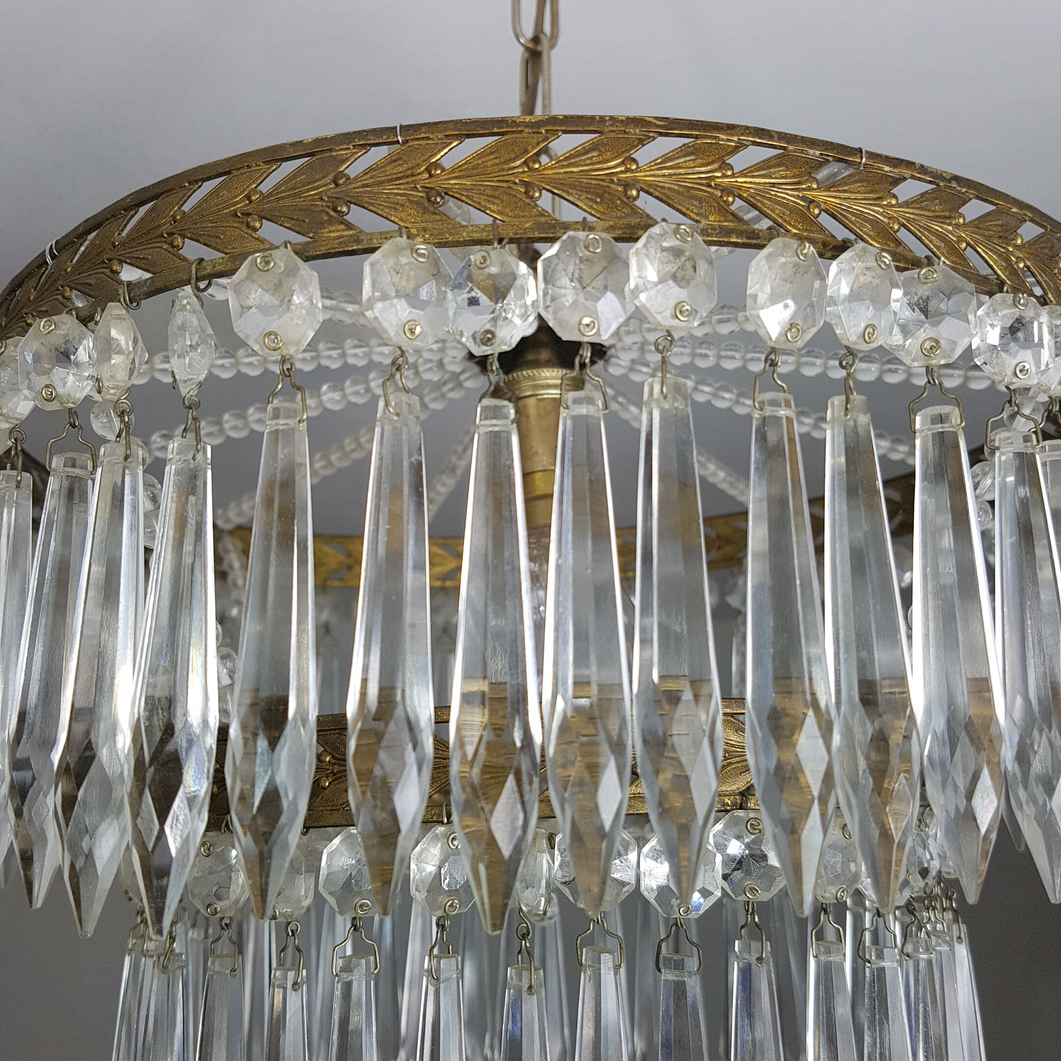 Gloss 2-row Crystal pendants