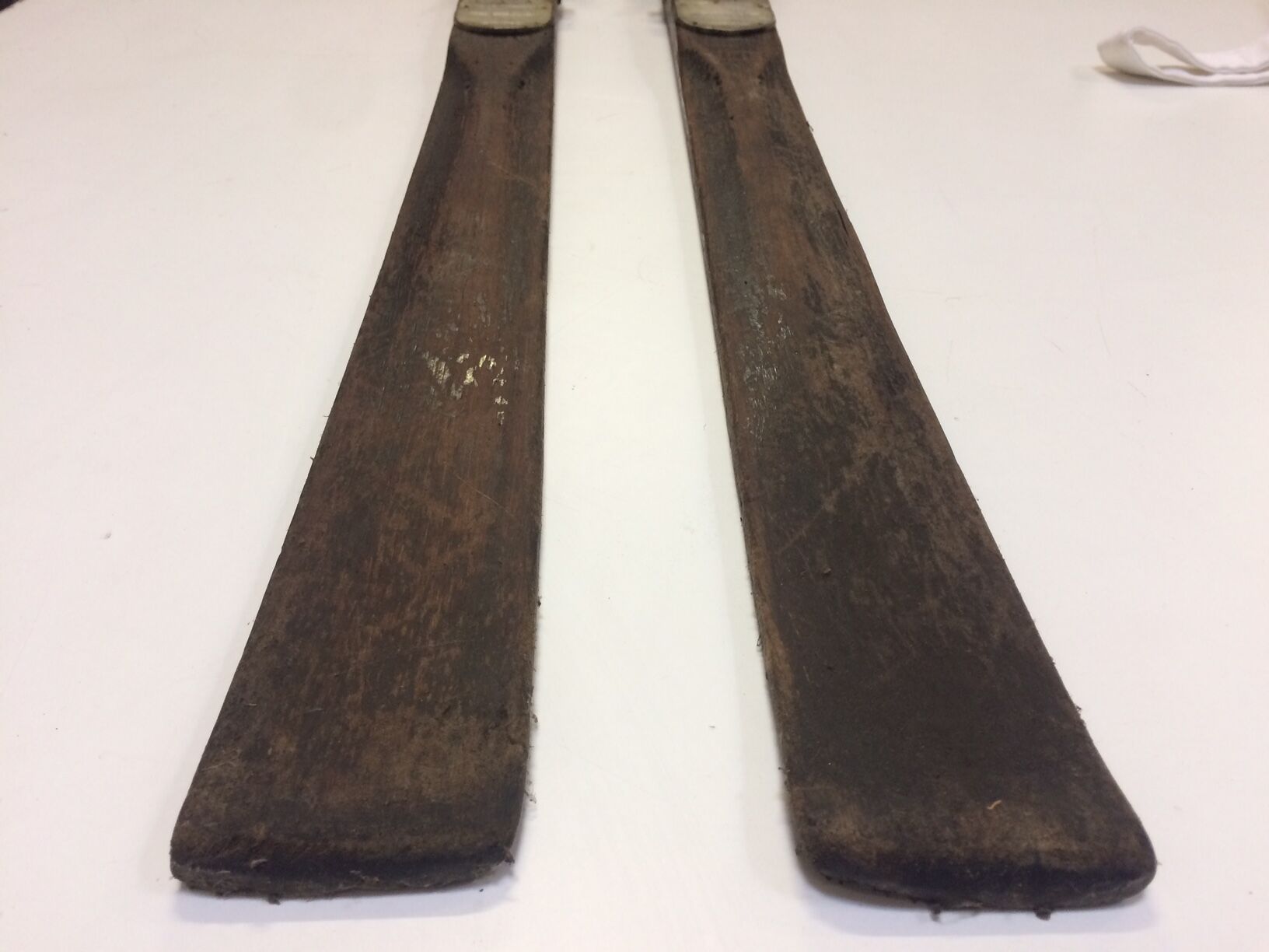 Pair of old wooden skis 1900