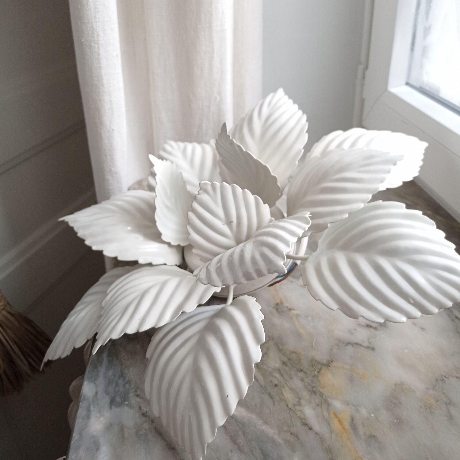 Vintage flower wall lamp or ceiling lamp