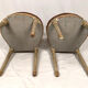 Paire de chaises à dossier montgolfière de style Louis XVI