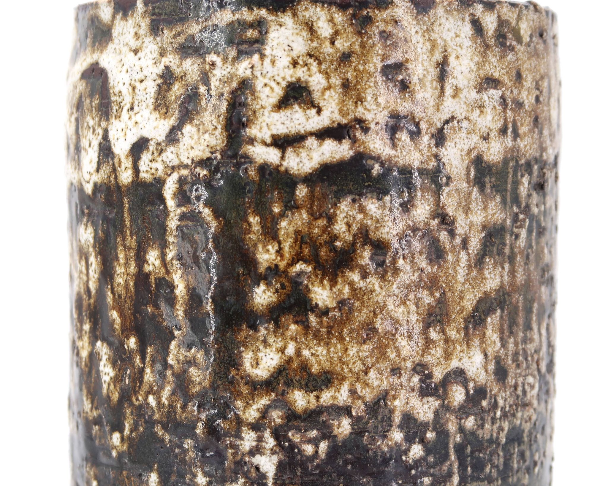 Fat lava ceramic vase by Pieter Groeneveldt, 1950s