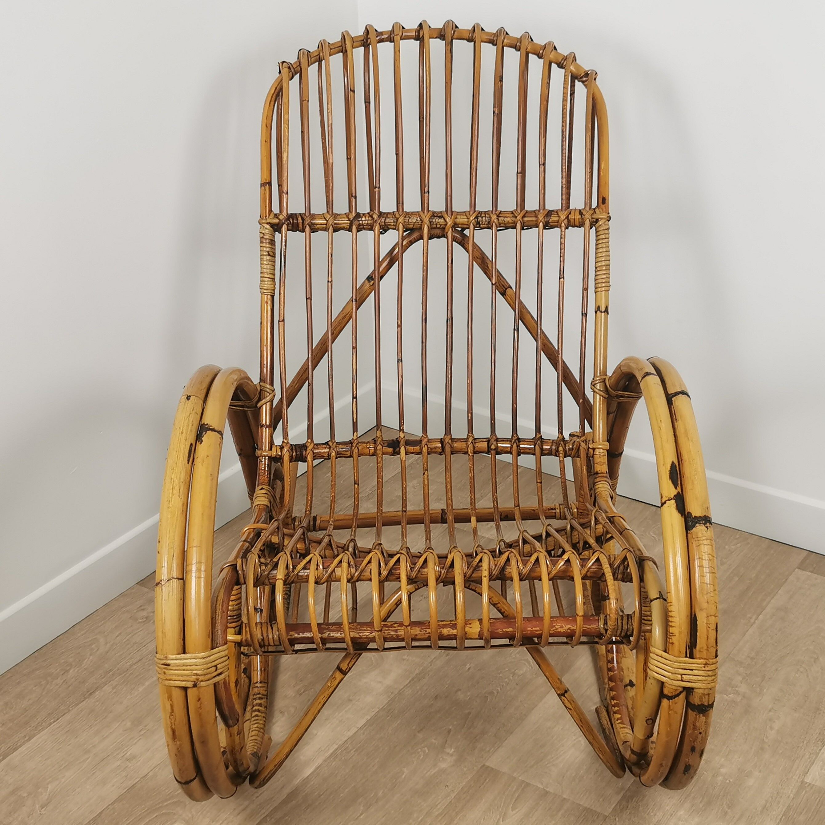 Rocking-chair rattan 60'