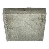 60s 70s ice glass flush mount ceiling lamp by Kaiser Leuchten Germany