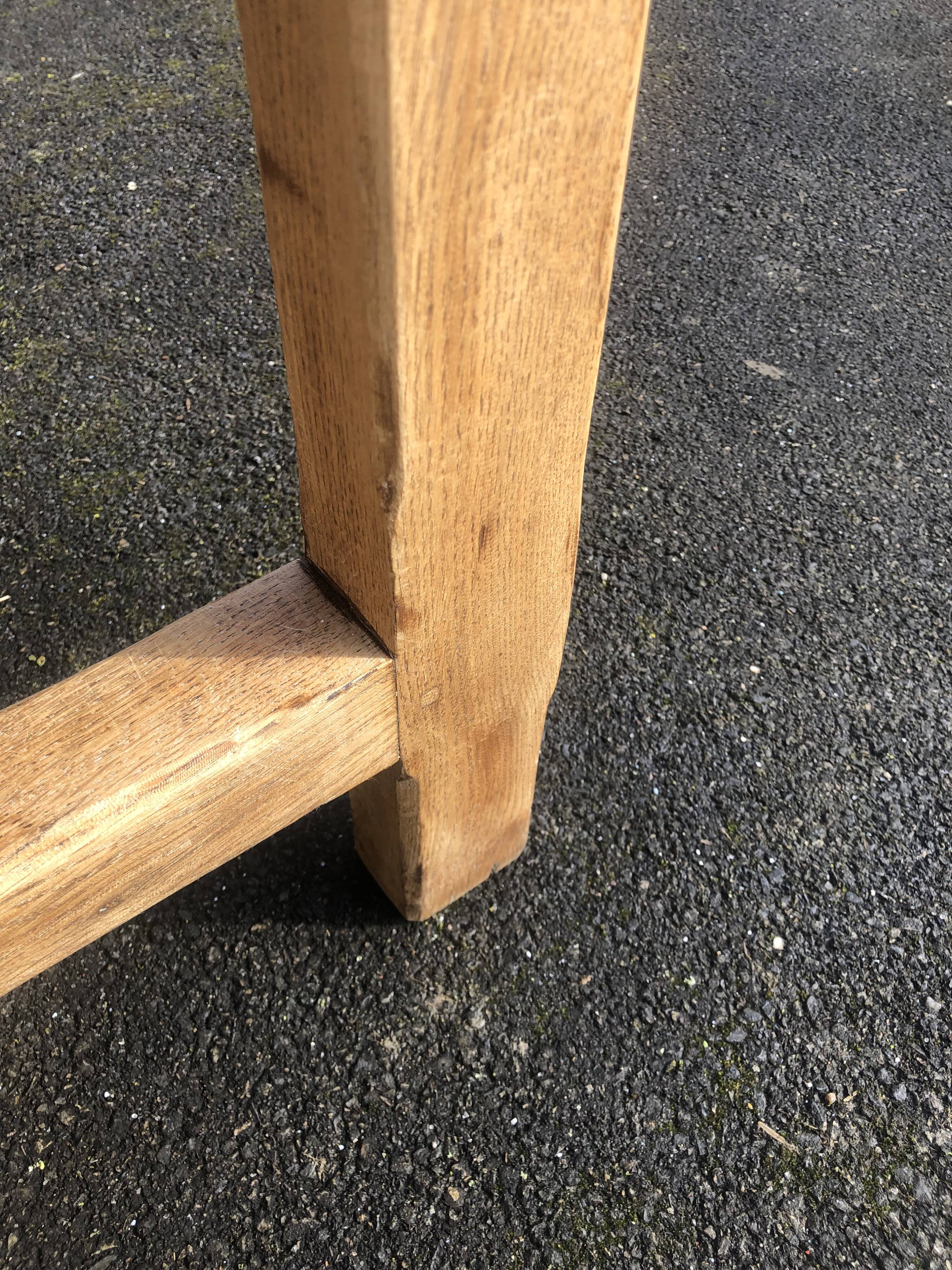 Old oak farmhouse table