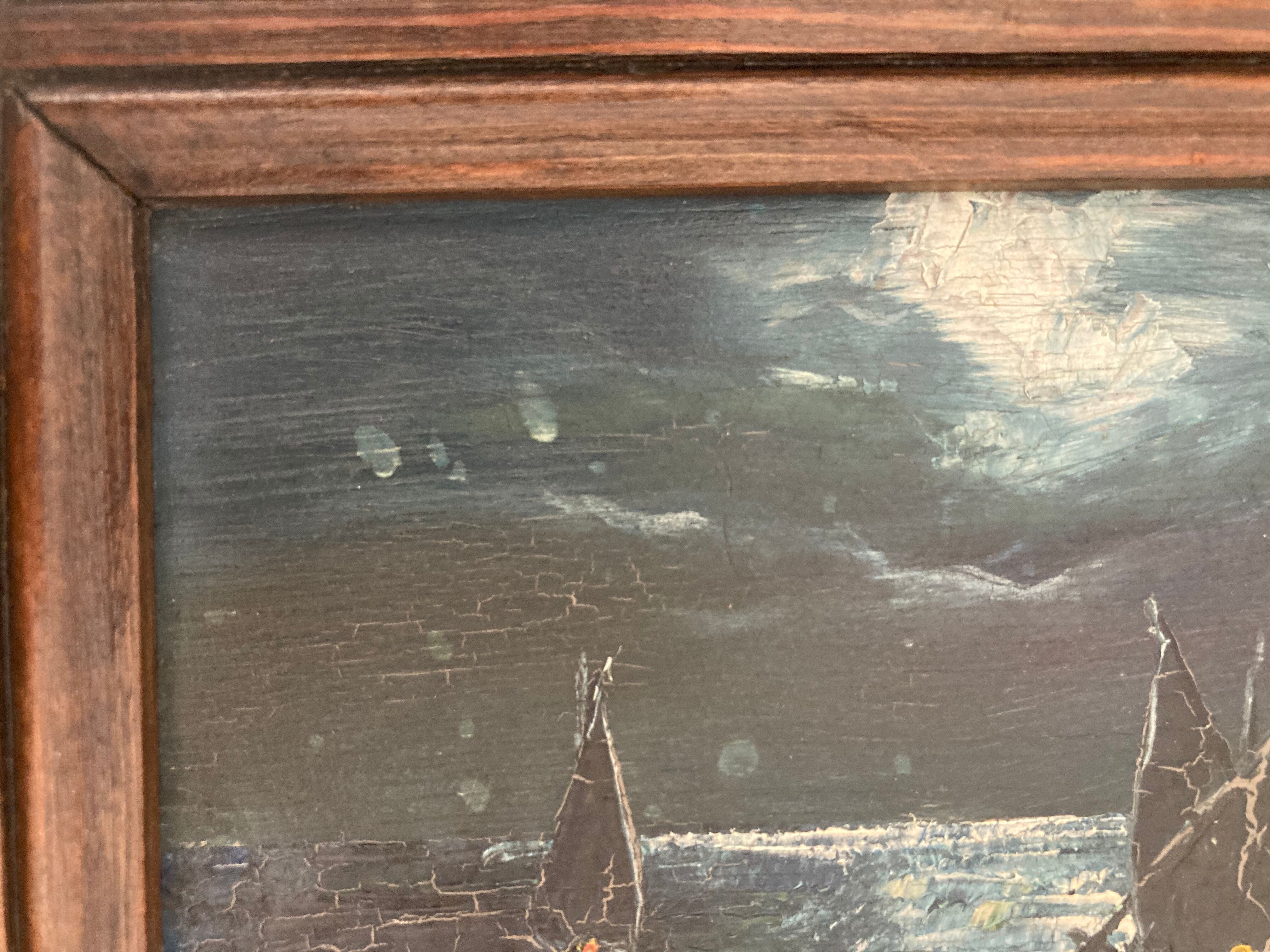 Ancient miniature painting Marine