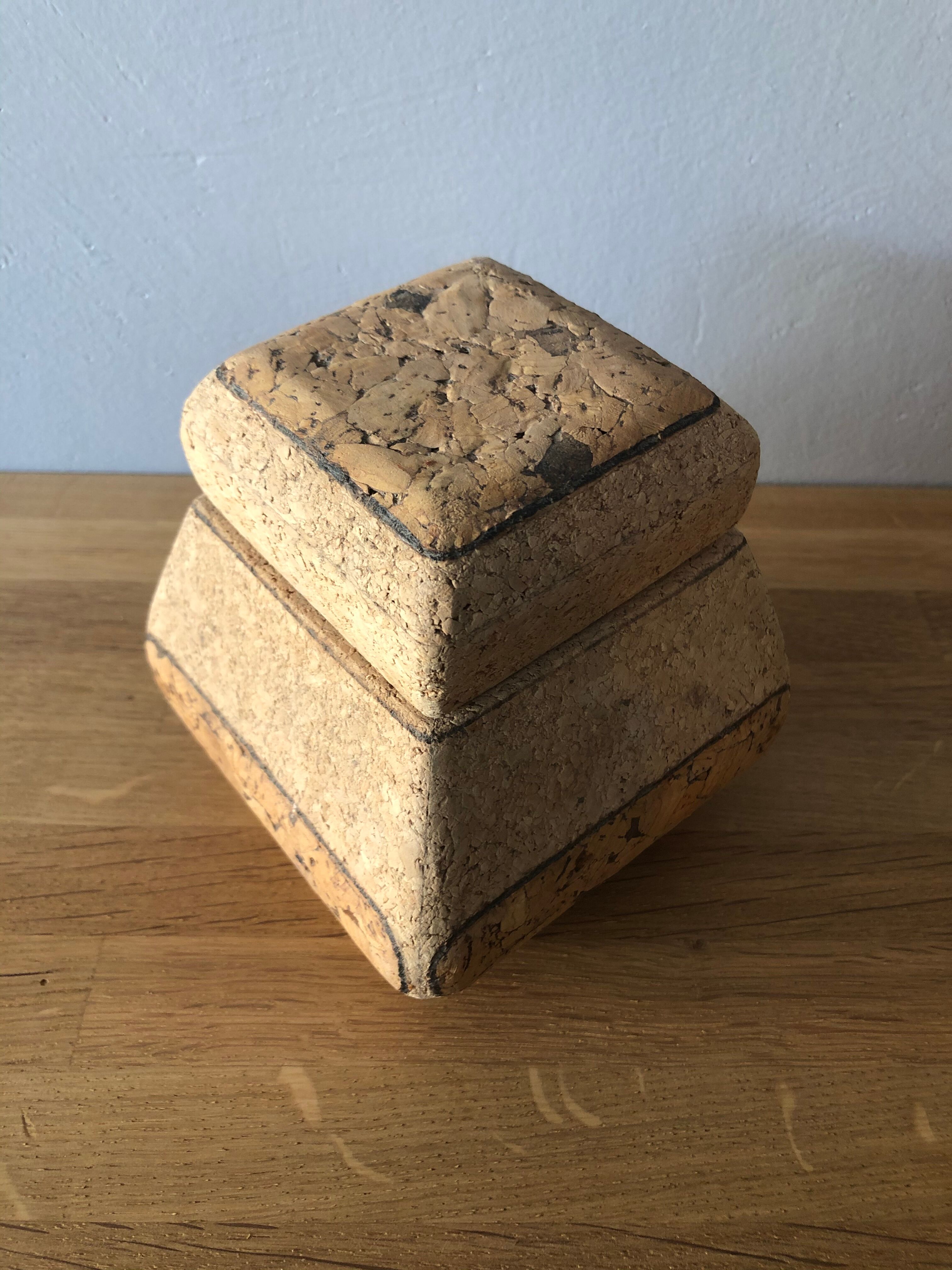 Cork storage box