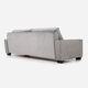 Canapé rejkiavik argent velour, design scandinave