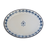 Metal enamelled plate