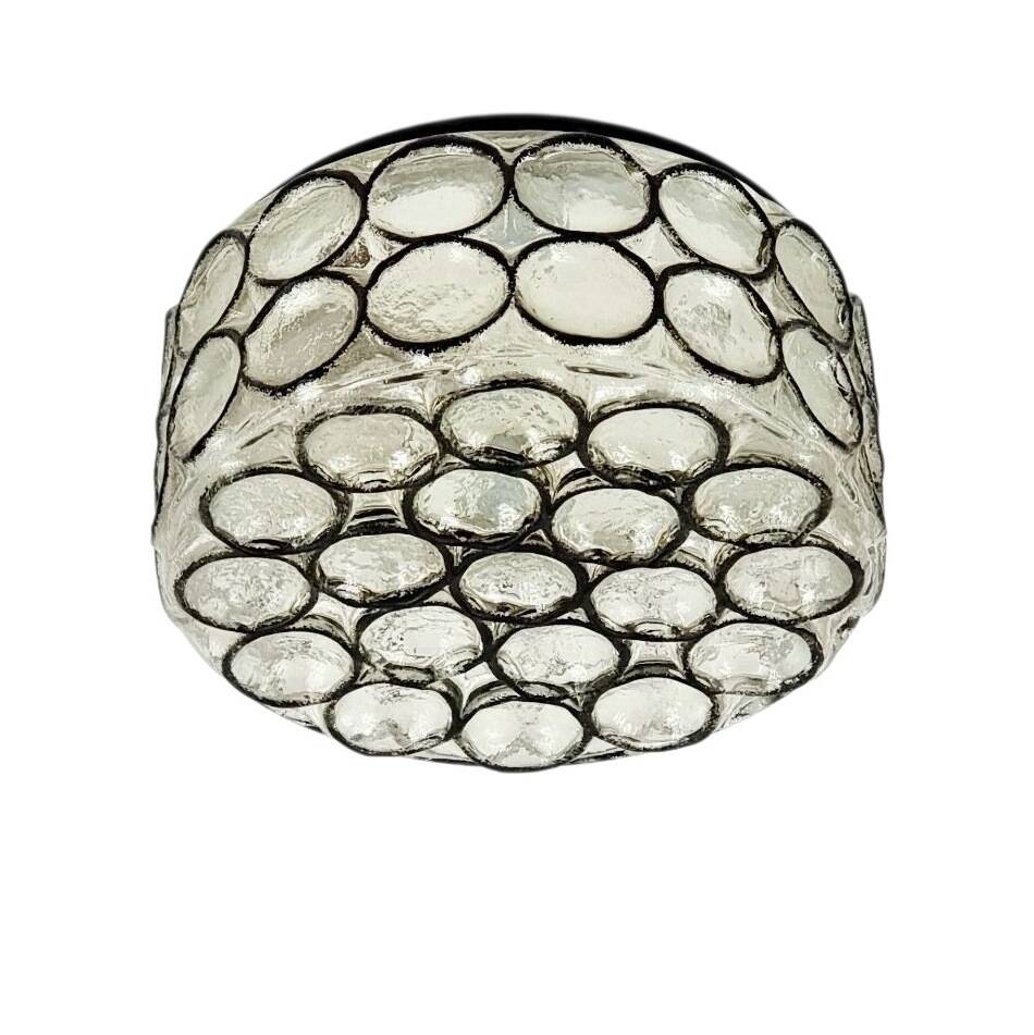 Mid-Century Glass Ceiling Light from Limburg, Germany, 1960s