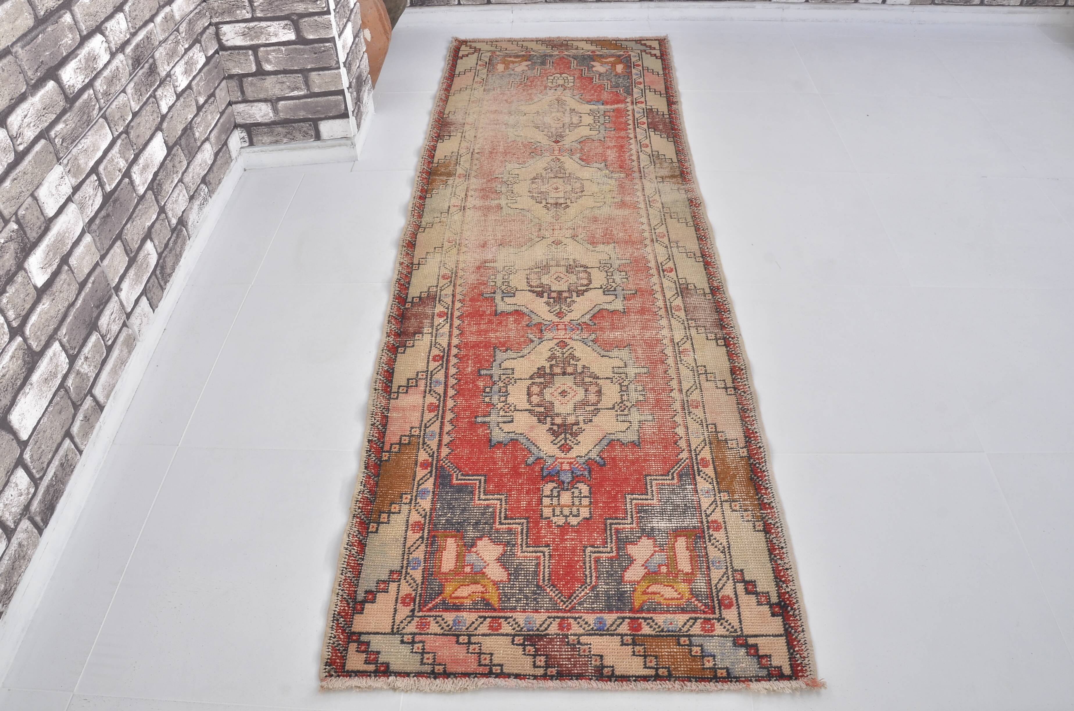 Turkish Handmade Oushak Runner Rug