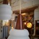 Scandinavian boomerang chandelier