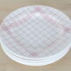Set of 4 plates dessert Gien towel pattern, ceramics