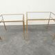 Tables basses gigognes Roger Thibier dorées 1960